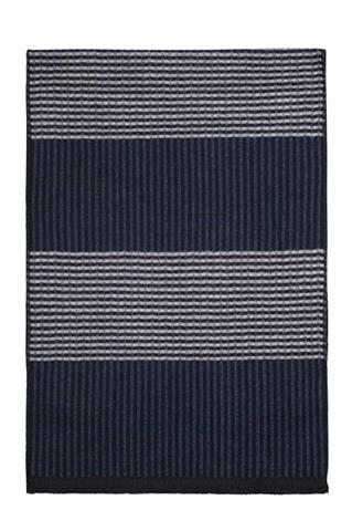 Granatowy szal w kostkę 72936 - 30231