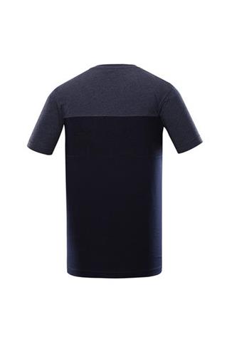 Granatowy t-shirt V-neck 58408 - 302541