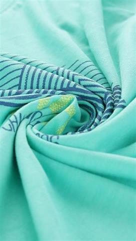 T-shirt męski w seledynowym odcieniu 58410 - 302751