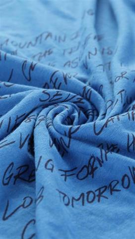 Niebieski t-shirt męski 58411 - 302831