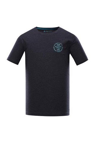 Granatowy t-shirt męski z nadrukiem 58414 - 302891