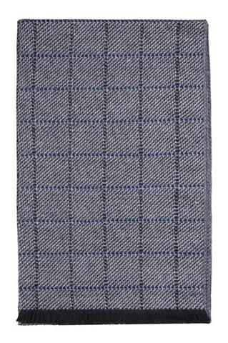 Szary szal w kratę 72940 - 30291