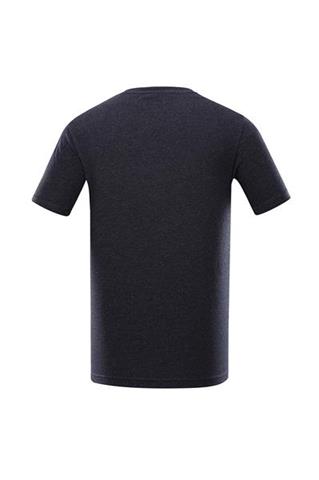 Granatowy t-shirt męski z nadrukiem 58414 - 302911