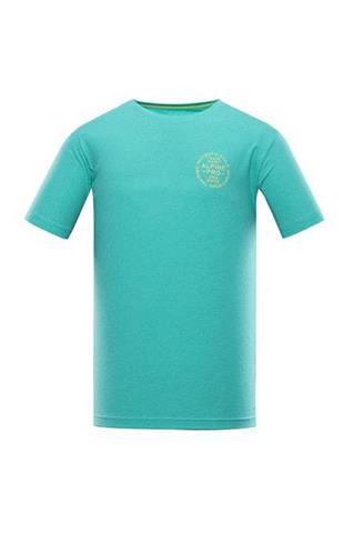 Zielony t-shirt męski z nadrukiem 58415 - 303021