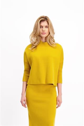 Musztardowy sweter 85053 - 303461