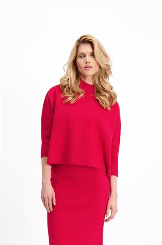 Czerwony sweter damski 85055 - 303481