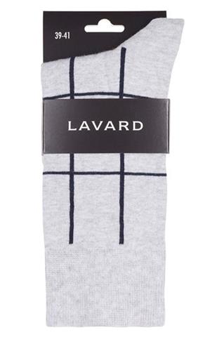 Szare skarpety w kratę 72866 - 30771