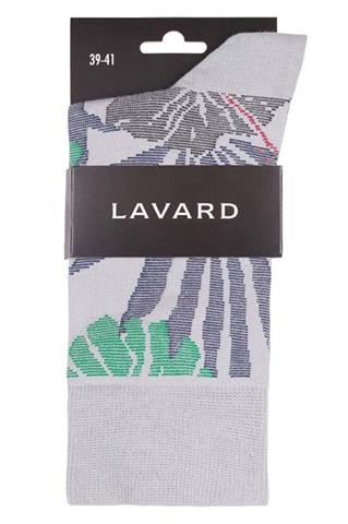 Szare skarpety w kolorowe kwiaty 72871 - 30831