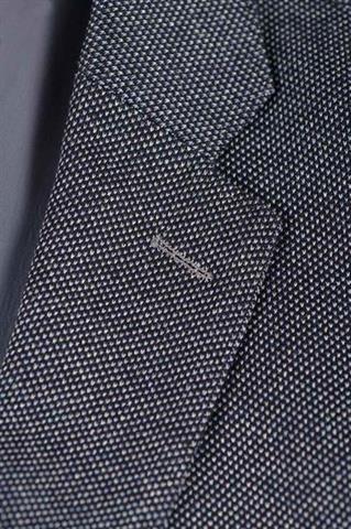 Granatowa marynarka męska w mikro wzór James Saley 45132 - 31061