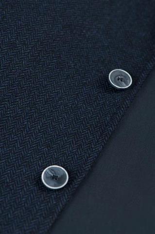 Granatowa marynarka w jodełkę Diego Pamela 46004 - 31151