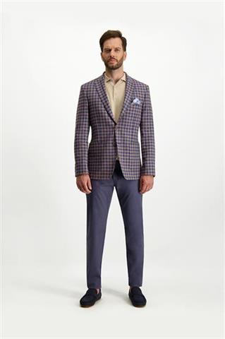 Niebieskie spodnie męskie chinos 64461 - 315411