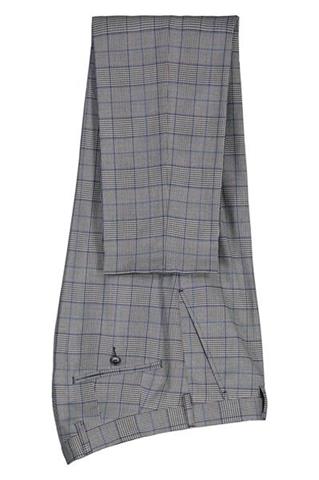 Szary garnitur w kratę 35272 - 316471