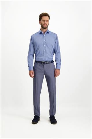 Niebieska koszula w mikro wzór 93120 - 317201