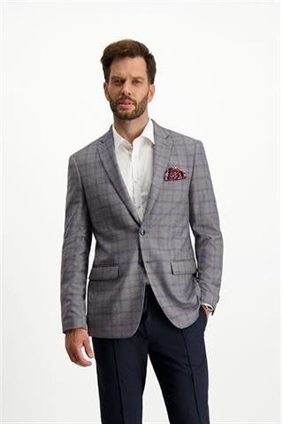 Szary garnitur w kratę Mix&Match (255) marynarka - 317771