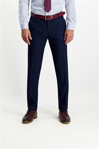 Granatowy garnitur w mikro wzór (spodnie) 60858 - 318961
