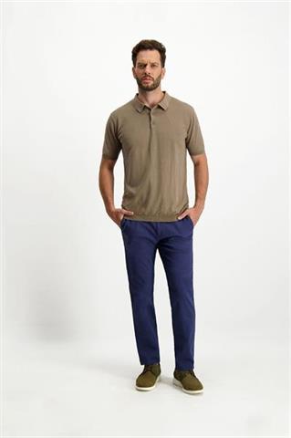 Granatowe spodnie chinos 64524 - 321321