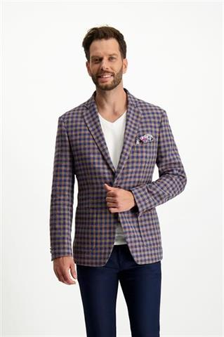 Wiosenna marynarka męska w kratę 46107 - 321461