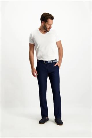 Granatowy garnitur w mikro wzór (890) spodnie - 321501