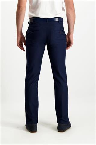 Granatowy garnitur w mikro wzór (890) spodnie - 321521