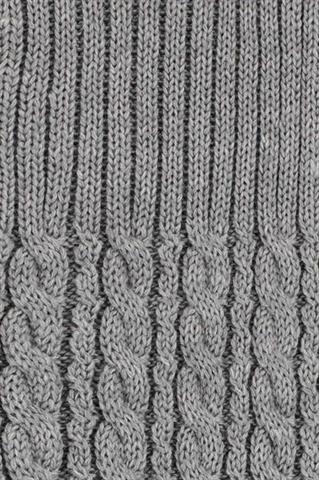 Szary szal męski z wełną 71877 - 321981