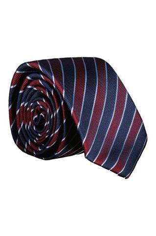 Krawat w skośne pasy 57266 - 322401