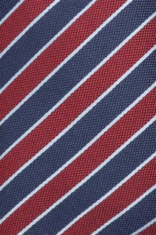 Krawat w skośne pasy 57266 - 322411