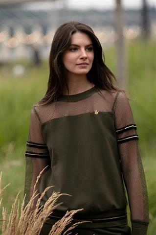 Oliwkowa bluzka damska 58504 - 324221