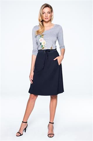 Trapezowa spódnica z rozcięciami 58499 - 324461