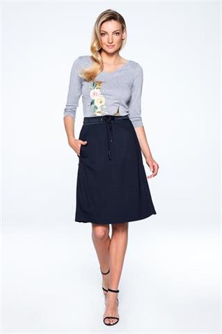 Trapezowa spódnica z rozcięciami 58499 - 324501