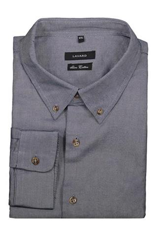 Granatowa koszula męska button-down 91029 - 328131