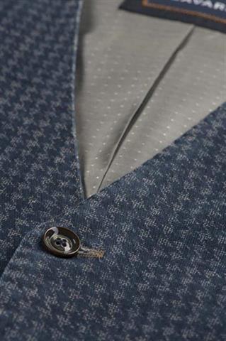 Kamizelka męska w pepitkę z efektem prania 10063 - 32871