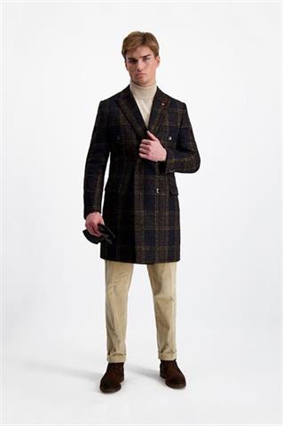 Płaszcz męski w kratę 29839 - 328801