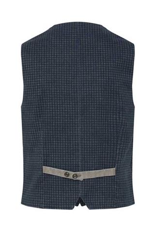 Kamizelka męska w pepitkę z efektem prania 10063 - 32881