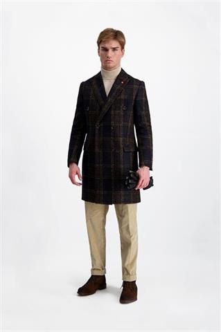 Płaszcz męski w kratę 29839 - 328841