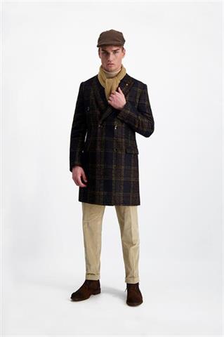 Płaszcz męski w kratę 29839 - 328851