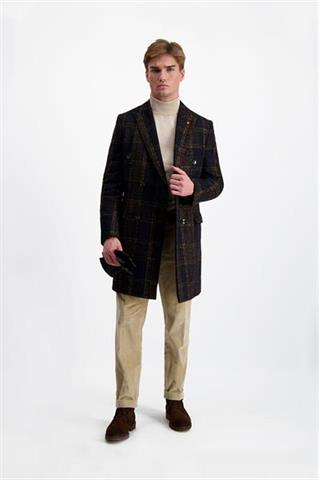 Płaszcz męski w kratę 29839 - 328861