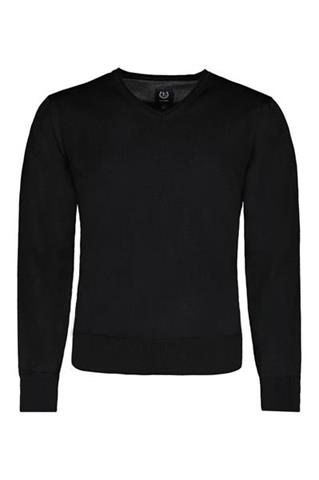 Czarny sweter męski V-neck 74016 - 328971