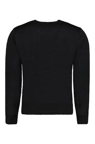 Czarny sweter męski V-neck 74016 - 328981