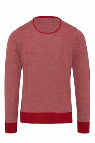 Czerwony sweter męski V-Neck 72761 - 32981