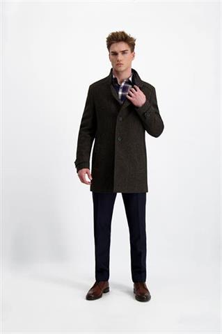 Melanżowy płaszcz męski 29775 - 331221