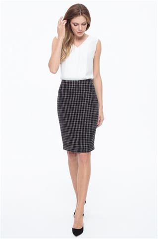 Spódnica ołówkowa z efektem połysku 58577 - 338881