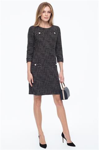 Elegancka sukienka o podełkowym fasonie 58578 - 338911