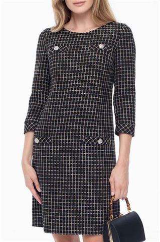 Elegancka sukienka o podełkowym fasonie 58578 - 338921