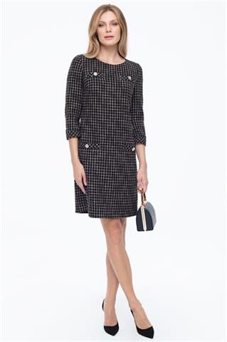 Elegancka sukienka o podełkowym fasonie 58578 - 338941