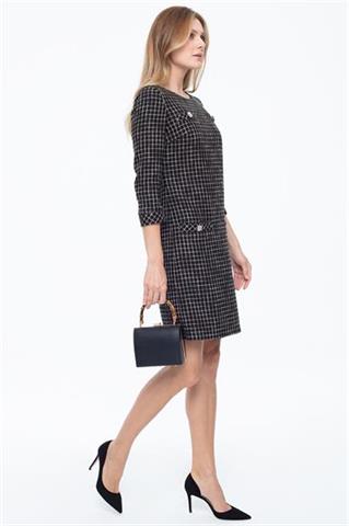 Elegancka sukienka o podełkowym fasonie 58578 - 338961