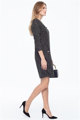 Elegancka sukienka o podełkowym fasonie 58578 - 338971