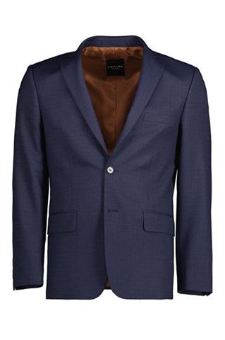 Granatowy garnitur w mikro wzór 35279 - 340441