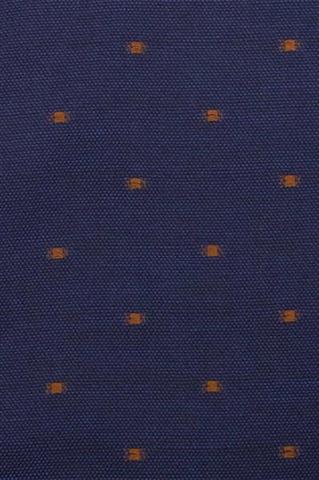 Granatowa koszula męska w brązowy mikrowzór 93195 - 341061