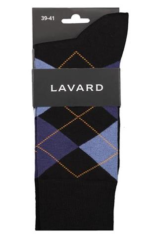 Czarne skarpety w romby 76035 - 343621