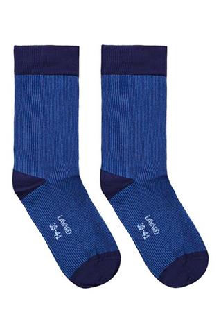 Granatowe skarpety w paski 76040 - 343781